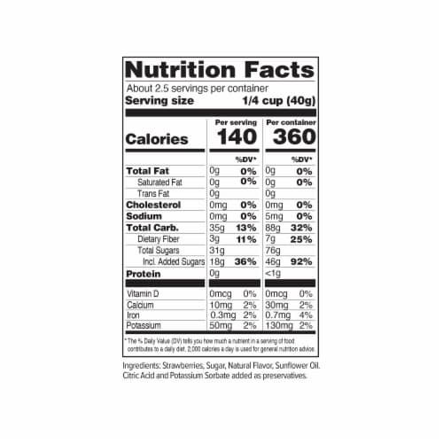 Mariani® Sweetened Dried Strawberries Perspective: right
