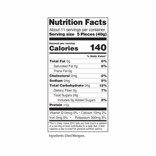 Mariani® No Added Sugar Dried Mango Perspective: right