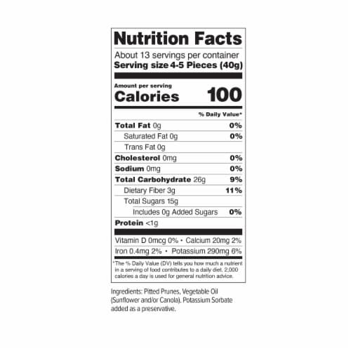 Mariani® Pitted Dried Prunes Perspective: right