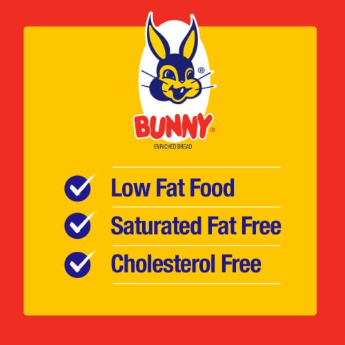 Bunny Bread Thin Sliced, Enriched Sliced White Bread, 16 oz Loaf Perspective: right