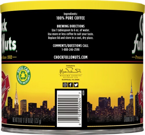 Chock Full o' Nuts® Original Medium Roast Ground Coffee Perspective: right