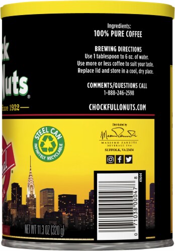 Chock Full o' Nuts® Original Medium Roast Ground Coffee Perspective: right