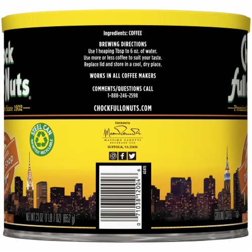 Chock Full o'Nuts® Donut Shop Medium Roast Ground Coffee Perspective: right