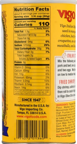 Vigo® Italian Style Seasoned Bread Crumbs Perspective: right