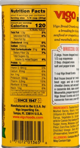 Vigo® Golden Toasted Plain Bread Crumbs Perspective: right
