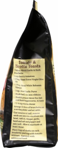 Alessi® Organic Italian Garlic & Herb Bruschette Oven Baked Toasts Perspective: right