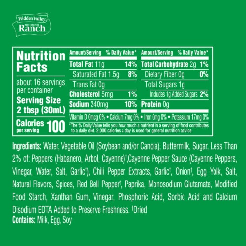 Hidden Valley Spicy Ranch Salad Dressing & Topping Perspective: right