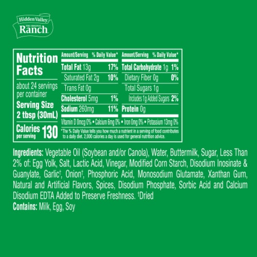 Hidden Valley Buttermilk Ranch Salad Dressing & Topping