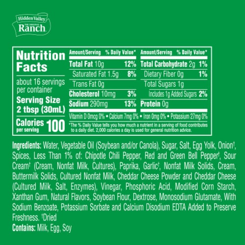 Hidden Valley Farmhouse Originals Southwest Chipotle Salad Dressing & Topping Perspective: right