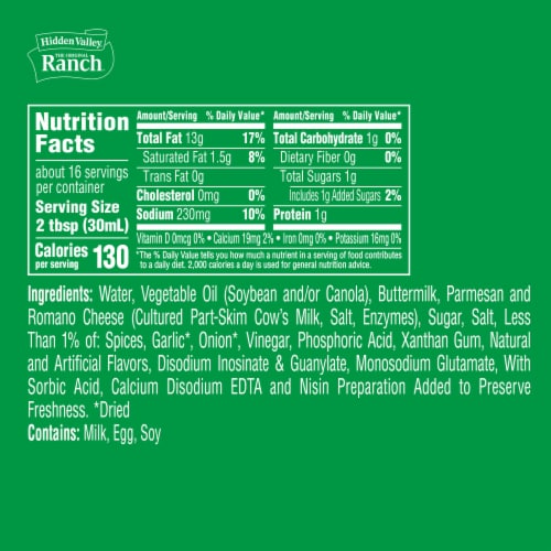 Hidden Valley Parmesan Ranch Condiment and Dressing Easy Squeeze Bottle Perspective: right