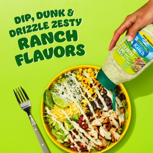 Hidden Valley Cilantro Lime Ranch Condiment and Dressing, Easy Squeeze Bottle Perspective: right
