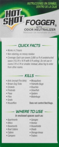 Hot Shot® Odor Neutralizer Fogger Perspective: right