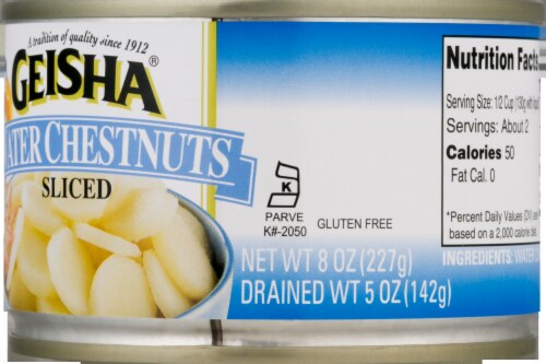 Geisha Sliced Water Chestnuts Perspective: right