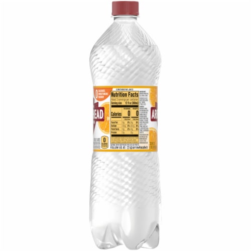Arrowhead Mandarin Orange Sparkling Mountain Spring Water Perspective: right