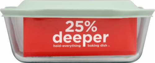 Pyrex Deep Dish Baking Pan with Lid - Sage, 8 x 8 in - King Soopers