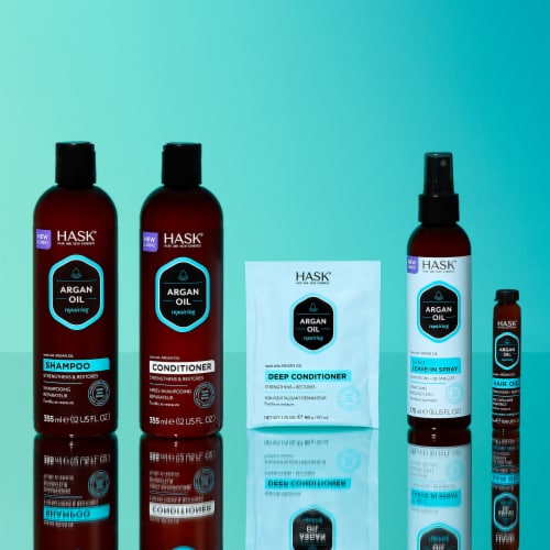 Hask® Argan Oil Repairing Shampoo Perspective: right