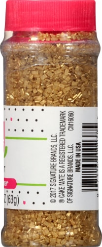 Cake Mate Decorating Cupcake Gems Glitter Gold Perspective: right