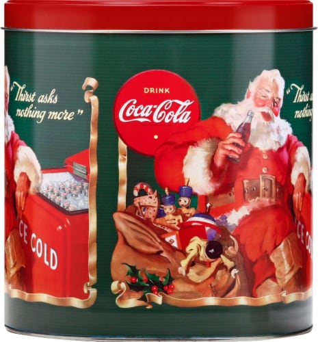 Popcorn Coke Santa Popcorn Tin Perspective: right