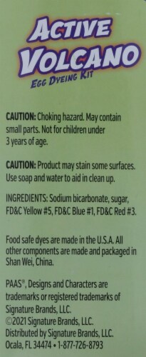 PAAS® Eggsperiments Active Volcano Egg Dyeing Kit Perspective: right