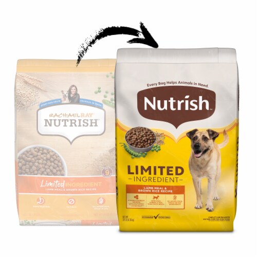 Rachael Ray Nutrish® Limited Ingredient Adult Dry Dog Food Lamb Meal & Brown Rice Recipe Perspective: right