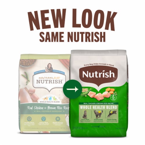 Rachael Ray Nutrish Chicken & Brown Rice Recipe Dry Cat Food Perspective: right