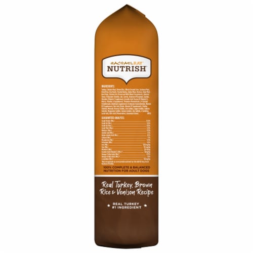 Rachael Ray™ Nutrish® Real Turkey Brown Rice & Venison Dry Dog Food Perspective: right