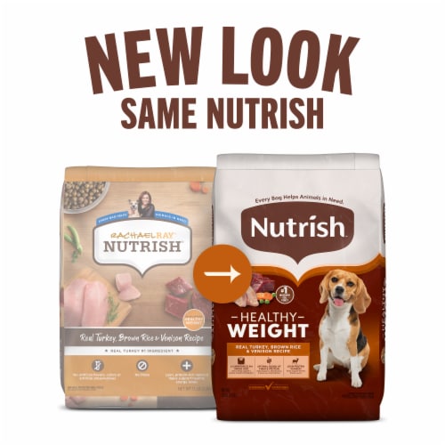 Rachael Ray Nutrish Turkey Brown Rice and Venison Dry Dog Food Perspective: right