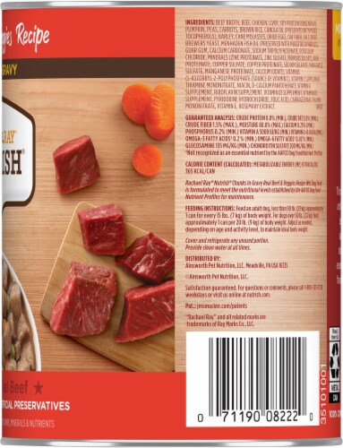 Rachael Ray® Nutrish® Beef & Veggie Chunks in Gravy Wet Dog Food Perspective: right