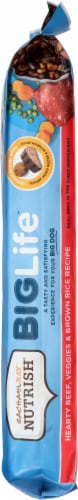 Rachael Ray Nutrish Big Life Hearty Beef Veggie & Brown Rice Dry Adult Dog Food Perspective: right