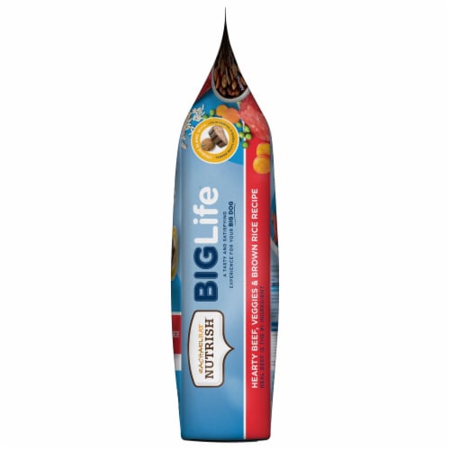 Rachael Ray Nutrish Big Life Hearty Beef Veggie & Brown Rice Dry Adult Dog Food Perspective: right