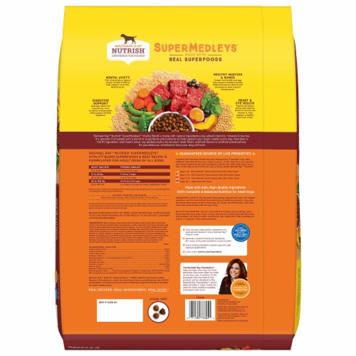 Rachael Ray Nutrish Super Medleys Beef Dry Dog Food Perspective: right