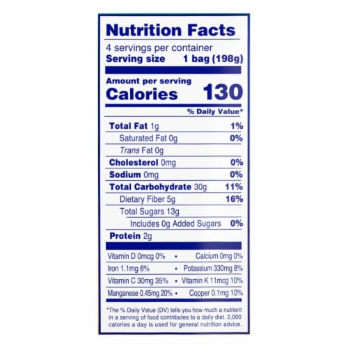 Dole Crafted Mixed Berry Oatmeal Smoothie Mix Bag 4 ea Perspective: right