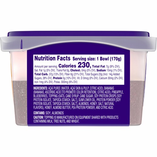 Dole® Acai Bowls Protein Blend Flavor Smoothie Perspective: right