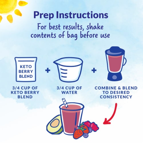DOLE® KETO Berry Blend Frozen Smoothie Perspective: right