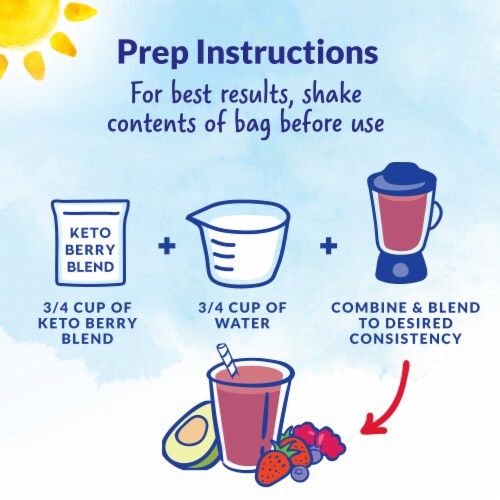 DOLE® KETO Berry Blend Frozen Smoothie Perspective: right