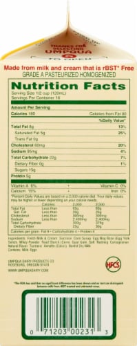 Umpqua Dairy Old Fashion Egg Nog Perspective: right