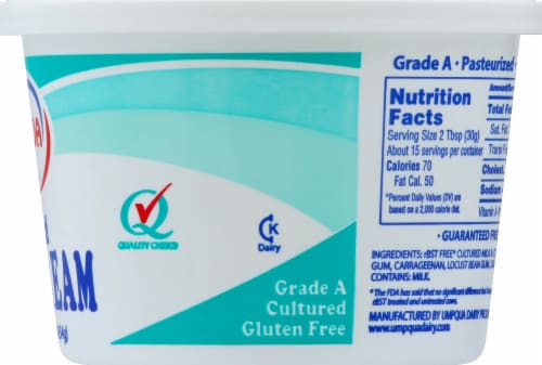 Umpqua Dairy Cultured Sour Cream Perspective: right