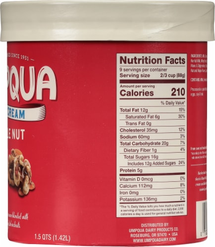 Umpqua Maple Nut Ice Cream Tub Perspective: right