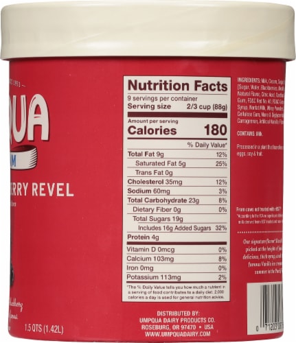 Umpqua Mountain Blackberry Revel Ice Cream Tub Perspective: right