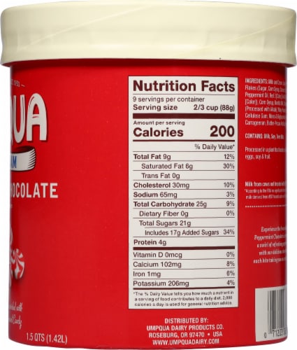 Umpqua Seasonal Flavor Ice Cream Tub Perspective: right