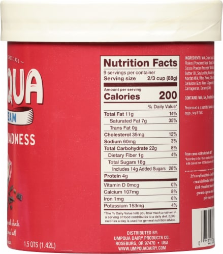 Umpqua Espresso Madness Ice Cream Tub Perspective: right