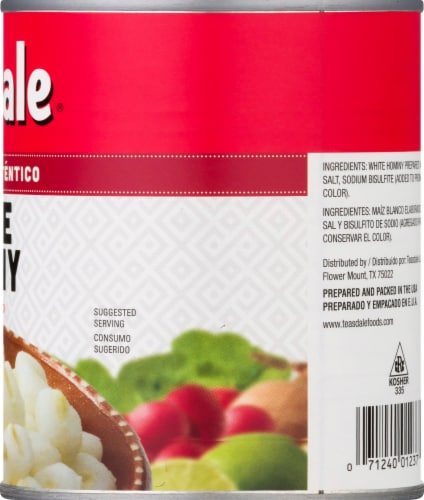 Teasdale White Hominy Perspective: right