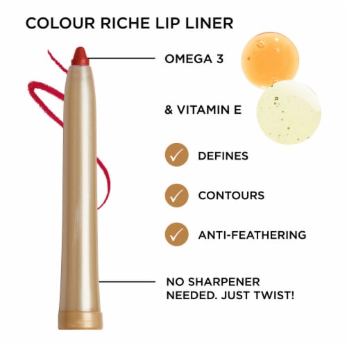 L'Oreal Paris Colour Riche Lip Liner 773 Truly Burgundy Perspective: right