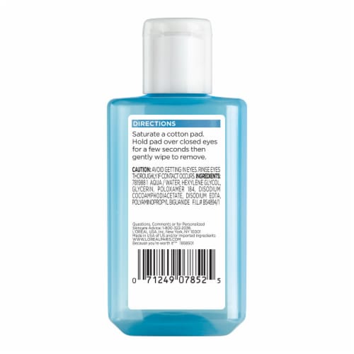 L'Oreal Paris Clean Artiste Eye Makeup Remover Oil-Free For All Skin Types Perspective: right