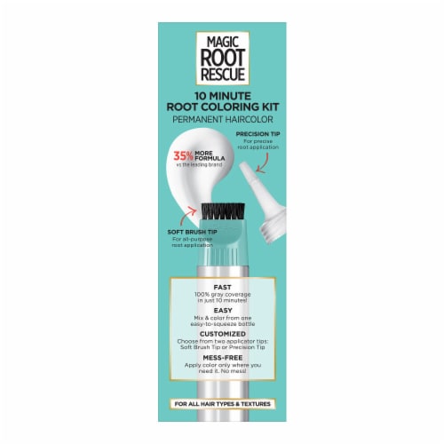 L'Oreal Paris Magic 4 Dark Brown Root Rescue 10 Minute Root Hair Coloring Kit Perspective: right