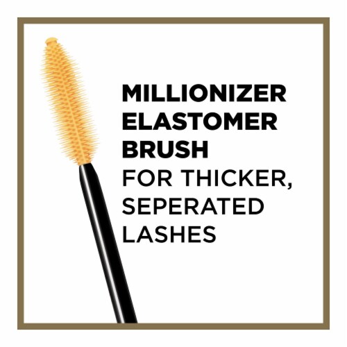 L'Oreal Paris Voluminous Million Lashes Mascara 655 Black Brown Perspective: right
