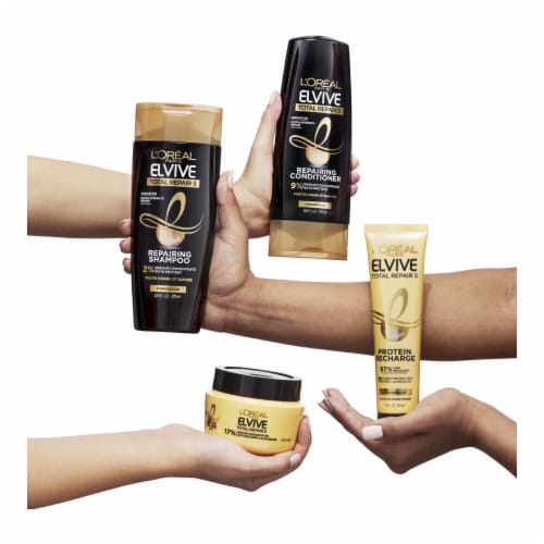 L'Oreal Paris Elvive Total Repair 5 Reparing Shampoo for Damaged Hair Perspective: right