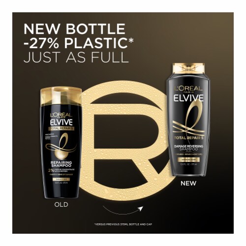 L'Oreal Paris Elvive Total Repair 5 Reparing Shampoo for Damaged Hair Perspective: right