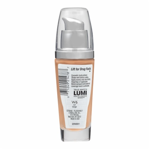 L'Oreal Paris True Match Lumi Foundation W6 Sun Beige Perspective: right