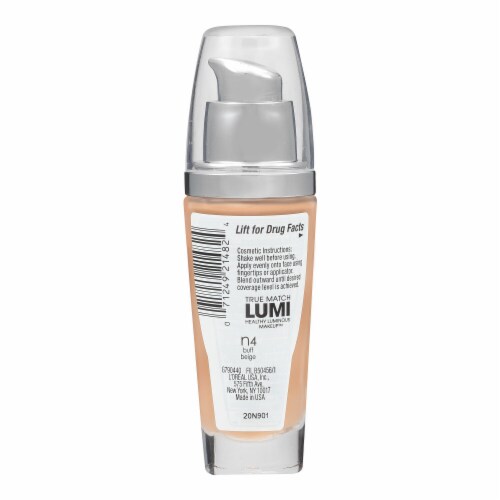 L'Oreal Paris True Match Lumi Foundation N4 Buff Beige Perspective: right